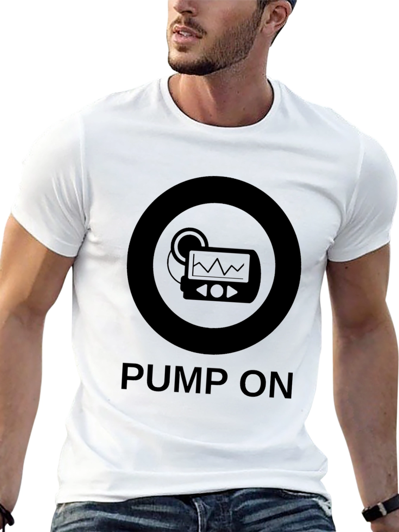 Pump On T-Shirt - Medical Device Awareness Tee