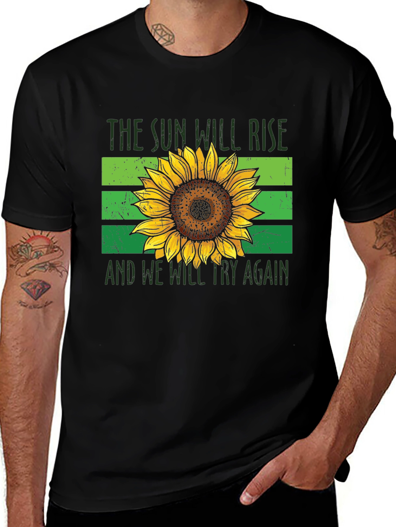 Sunflower Rise T-Shirt - Hopeful Graphic Tee