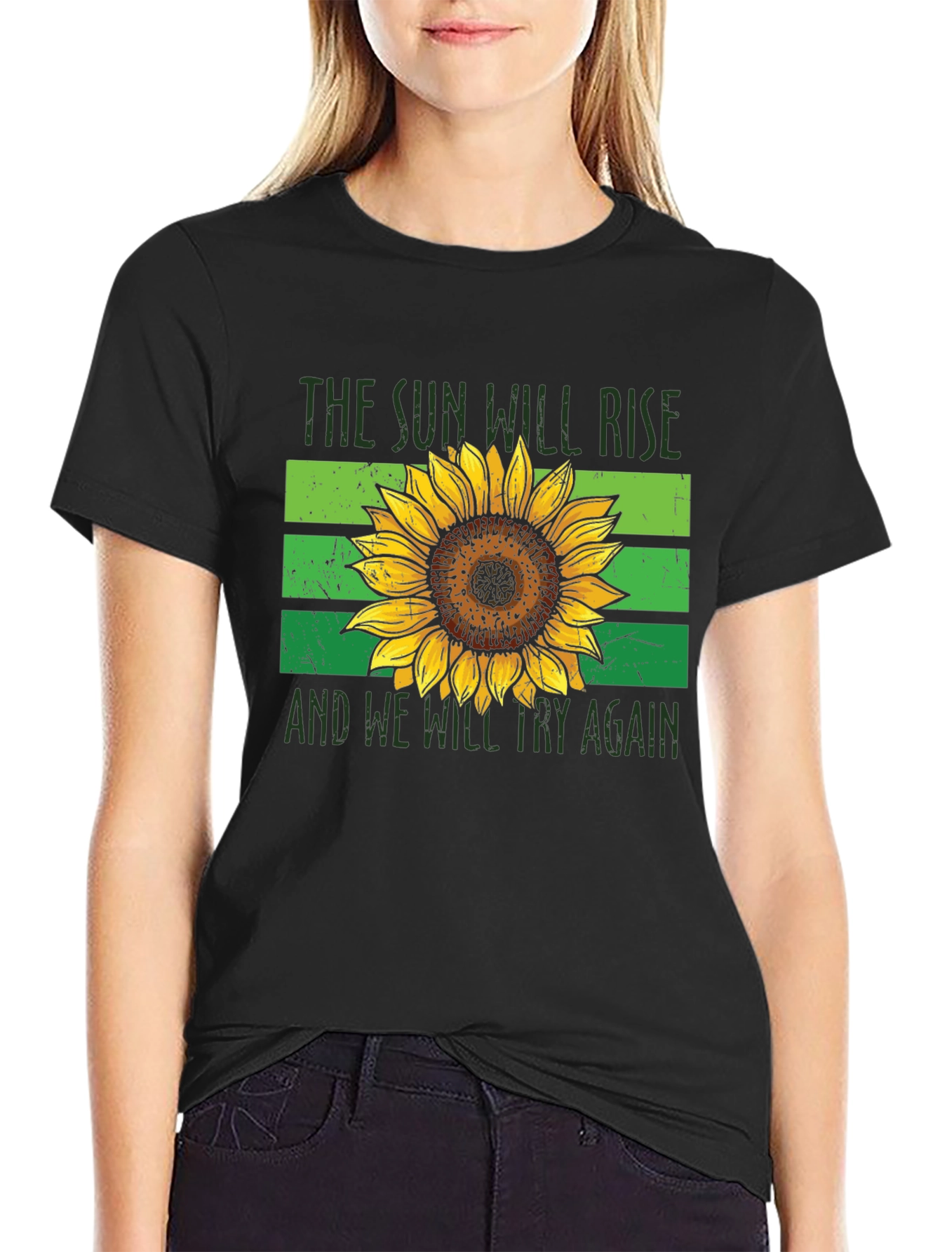 Sunflower Rise T-Shirt - Hopeful Graphic Tee
