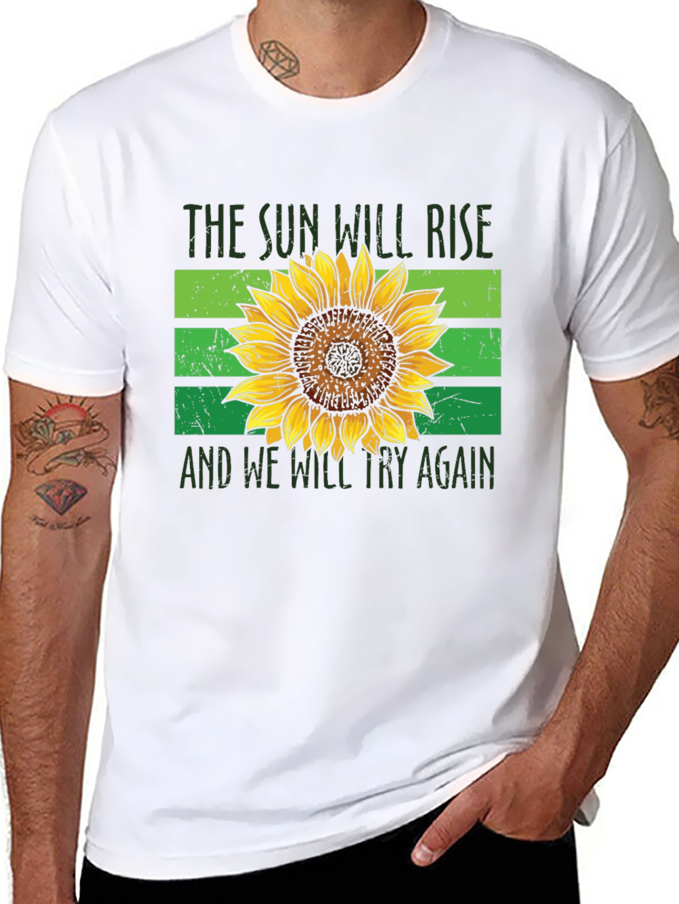Sunflower Rise T-Shirt - Hopeful Graphic Tee
