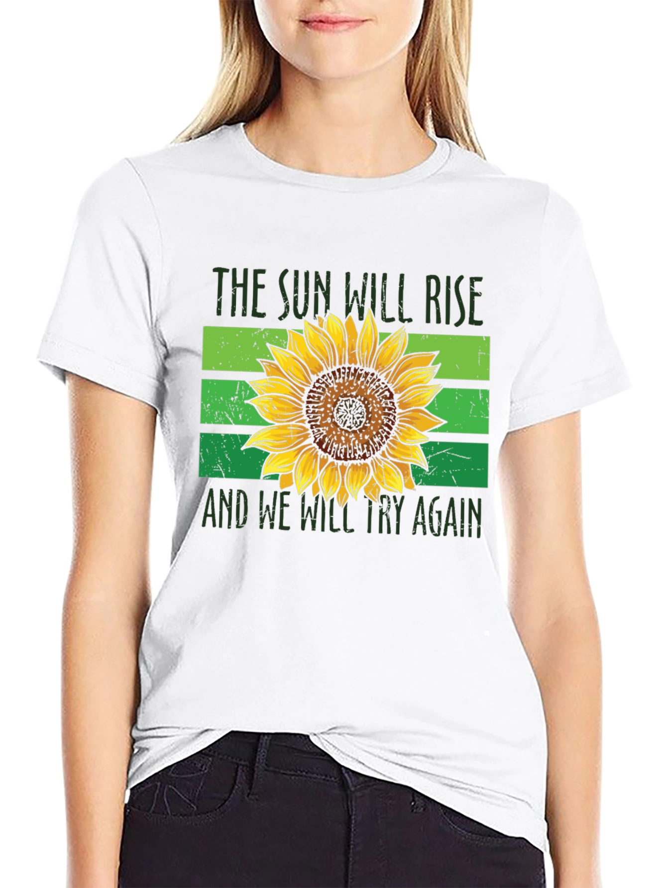 Sunflower Rise T-Shirt - Hopeful Graphic Tee