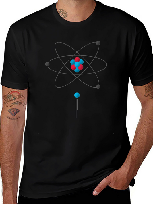 Atom Graphic Black T-Shirt
