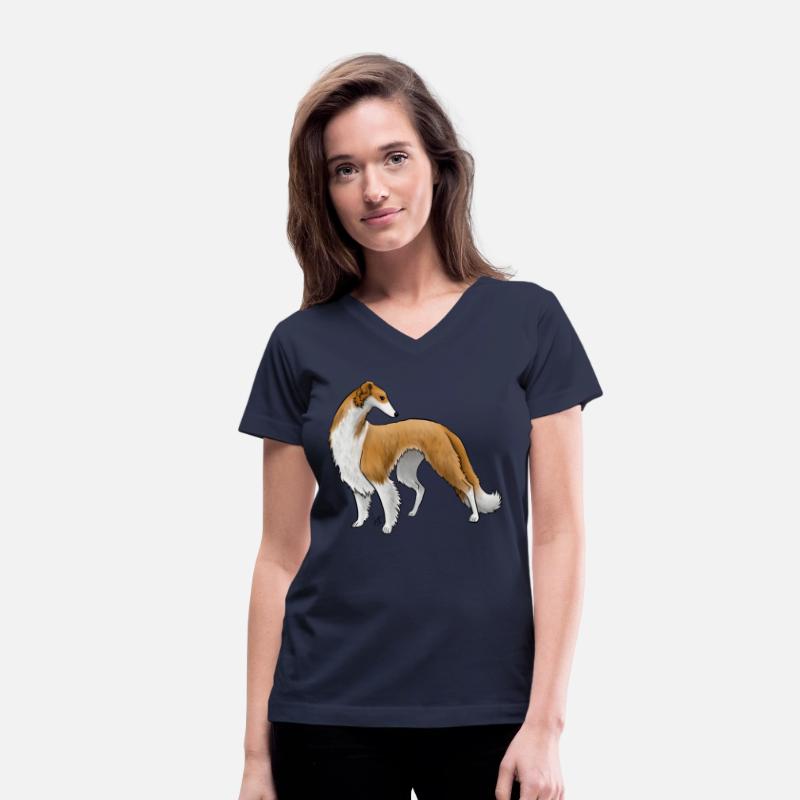 Dog Borzoi Red And White