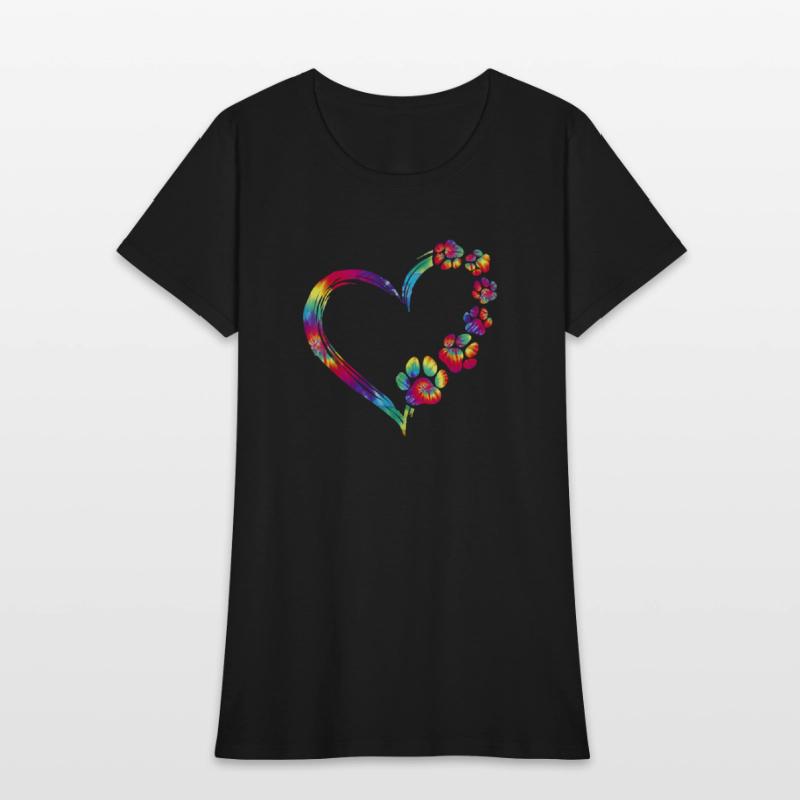 Dog Mom Dad Puppy Love Dogs Paw Print Heart