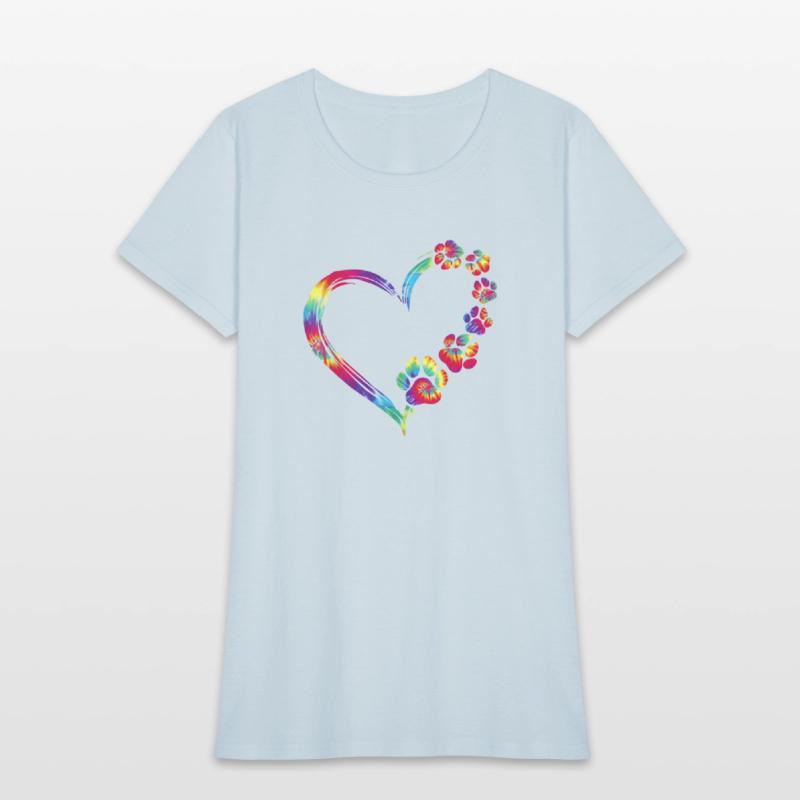 Dog Mom Dad Puppy Love Dogs Paw Print Heart