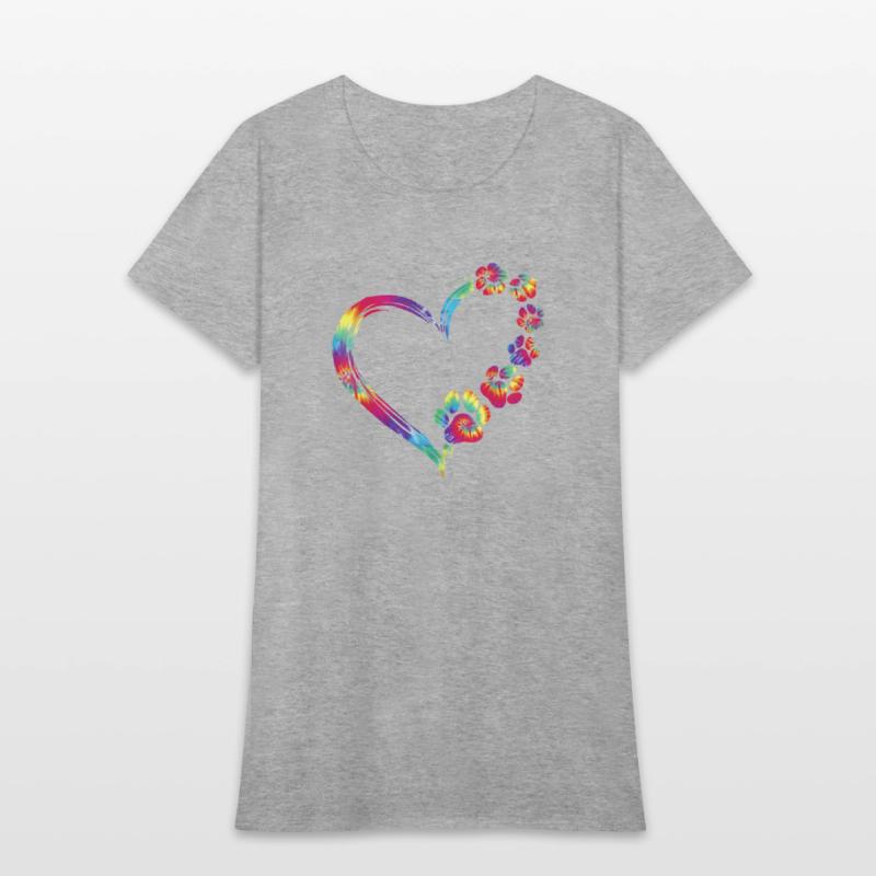 Dog Mom Dad Puppy Love Dogs Paw Print Heart