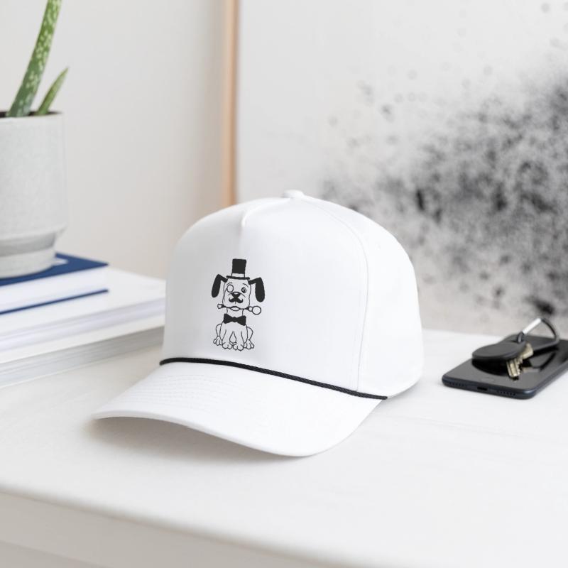 Dog Mr. Sir Top Hat Monocle Glasses Rich Gentleman