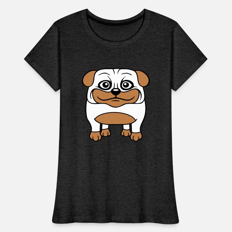 Dog Pug Small Cute Thick Lovely Happy Comic Fun