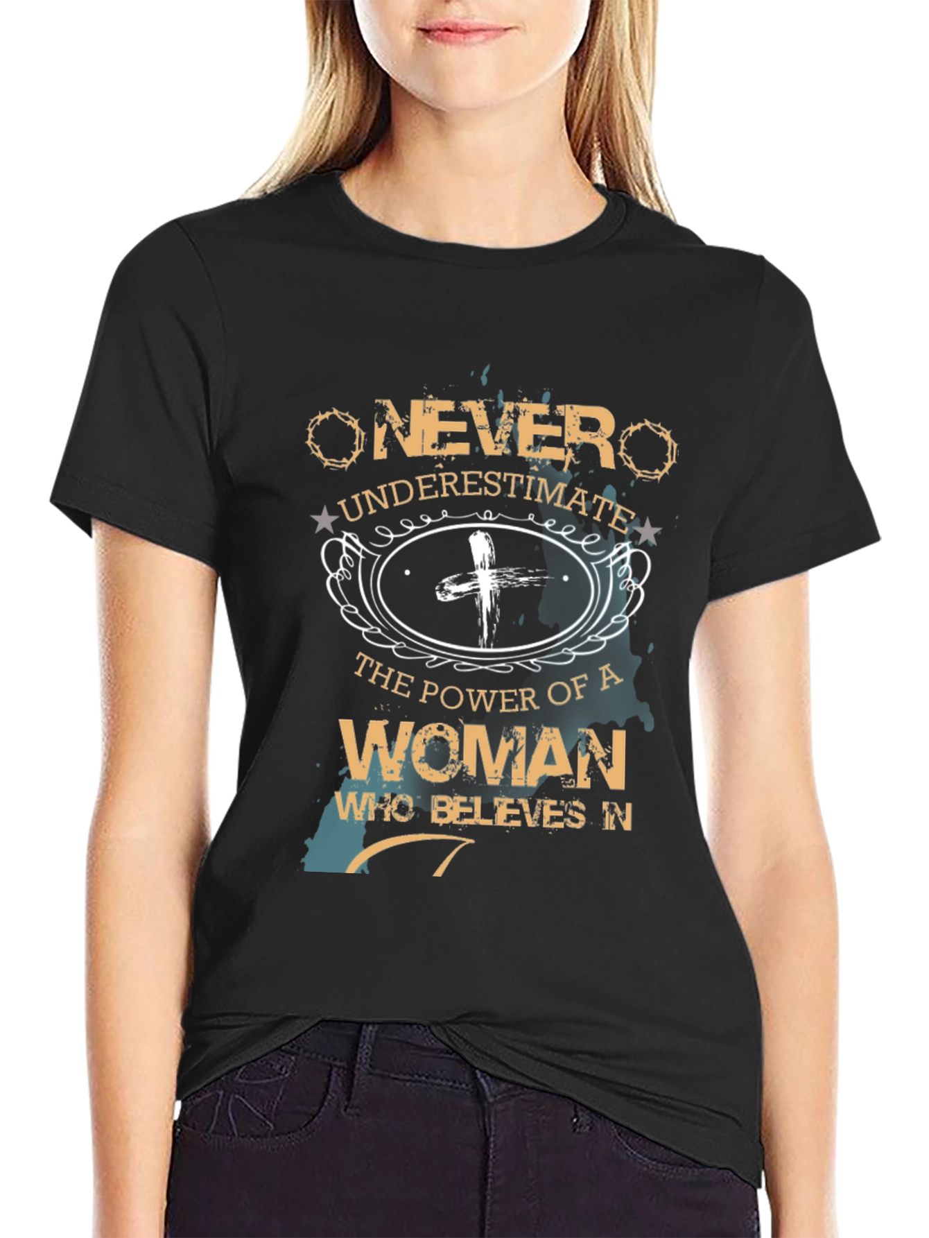 Never Underestimate Womans Power Tee