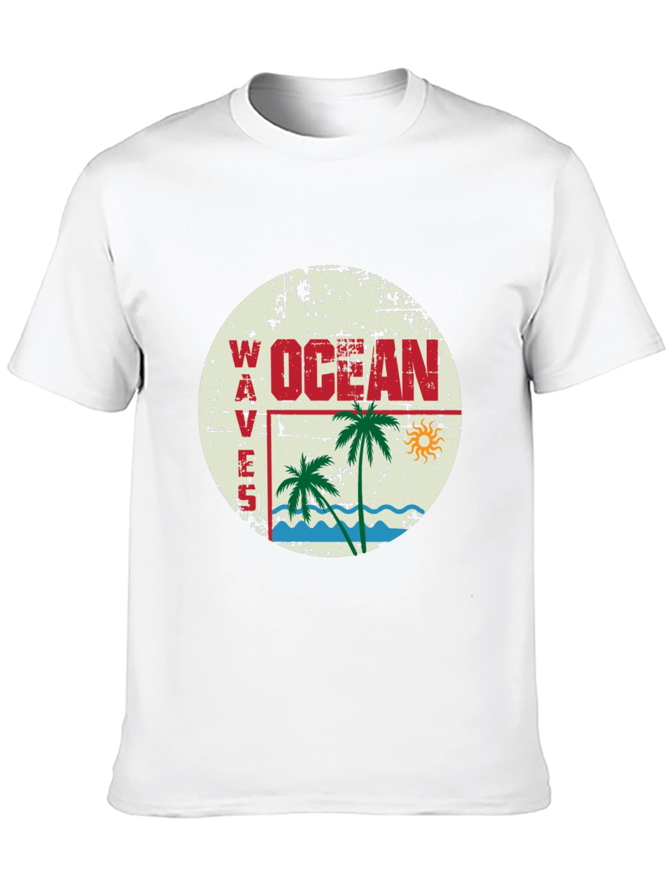 Ocean Waves Graphic T-Shirt - Retro Beach Vibes