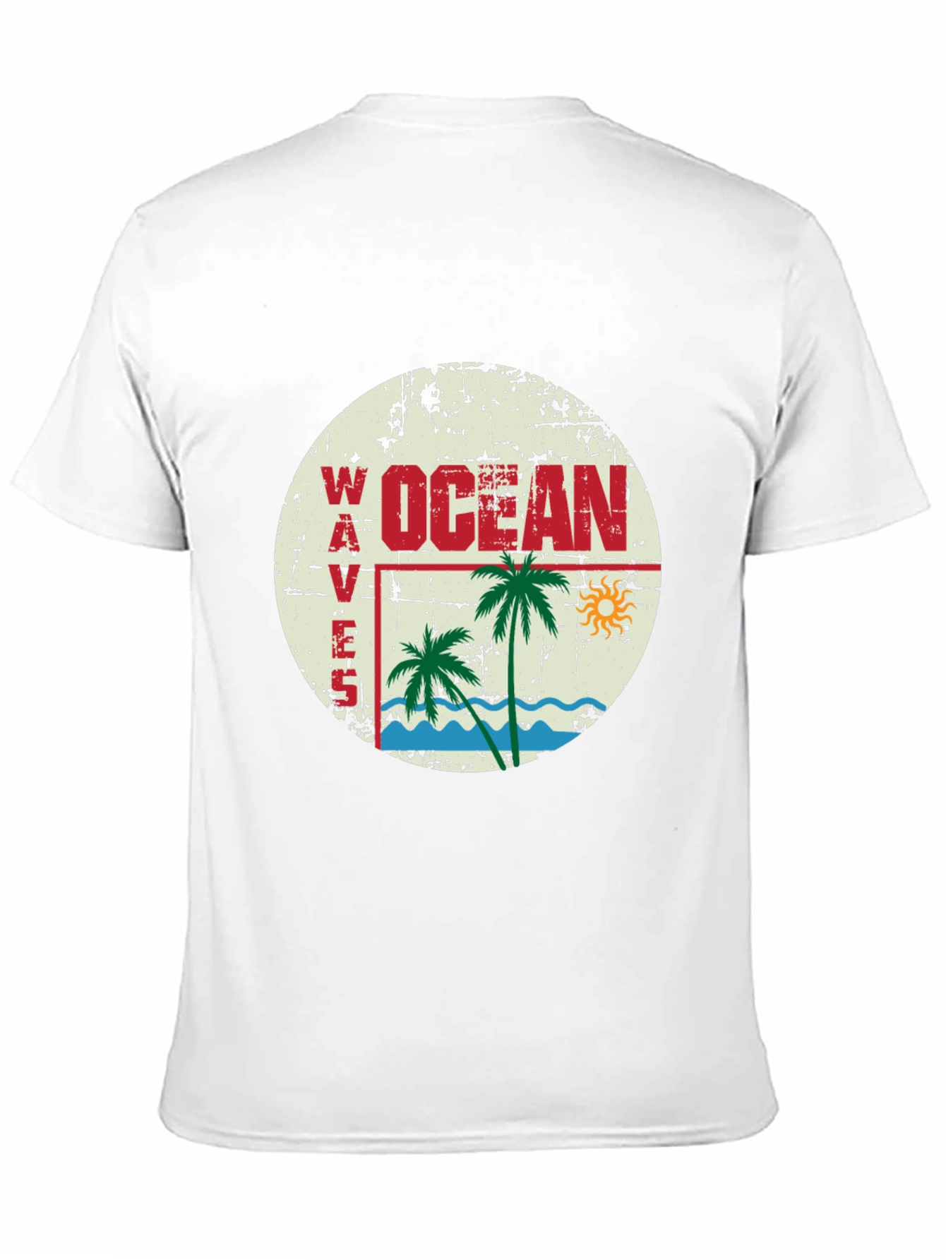 Ocean Waves Graphic T-Shirt - Retro Beach Vibes