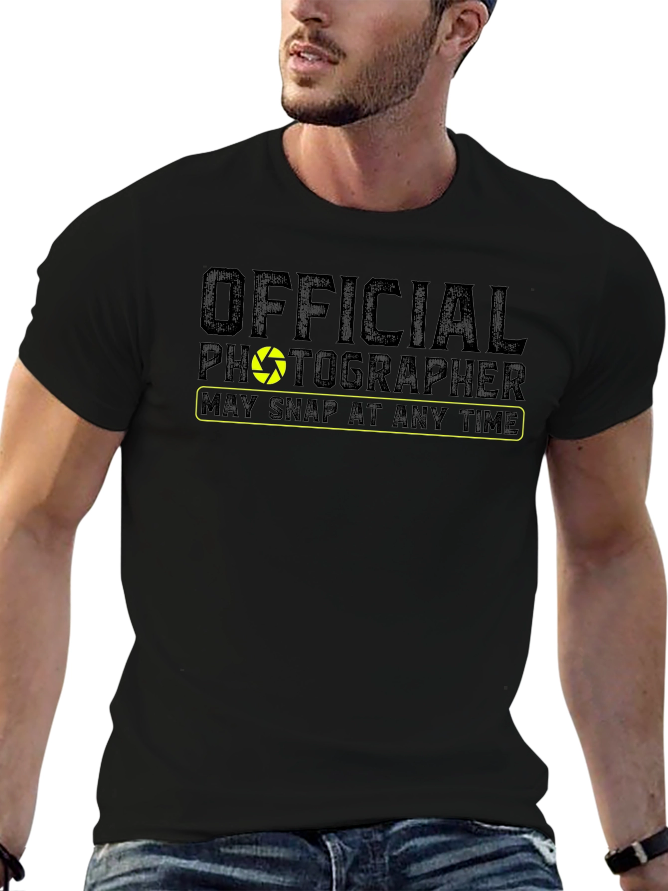 Official Photographer Graphic Tee - Camera Shutter Design