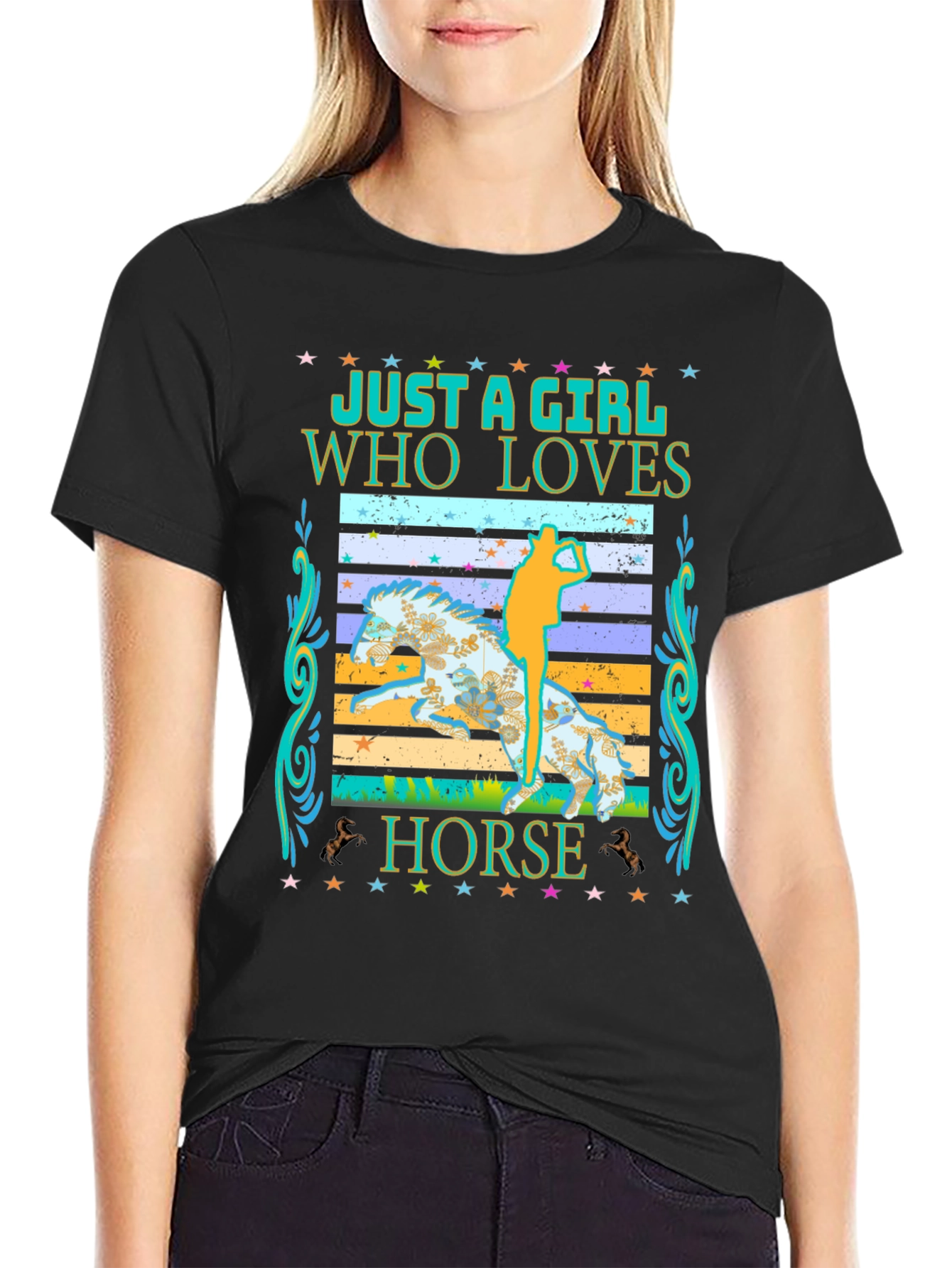 Just A Girl Who Loves Horses T-Shirt