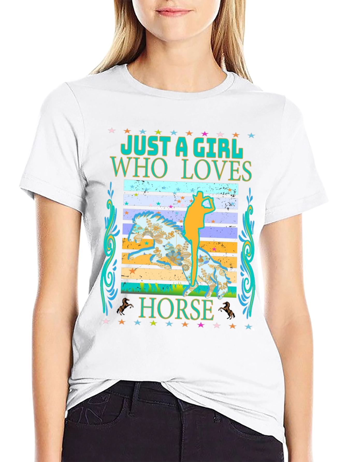 Just A Girl Who Loves Horses T-Shirt