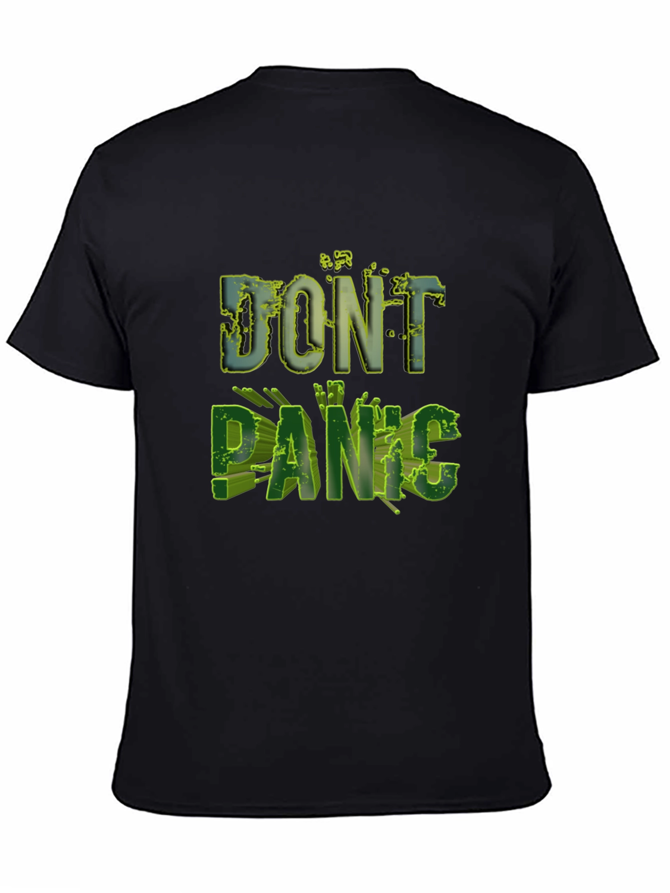 Dont Panic Graphic T-Shirt - Black Tee