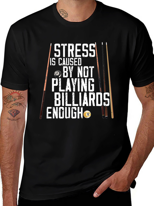 Billiards T-Shirt - Stress Relief Design