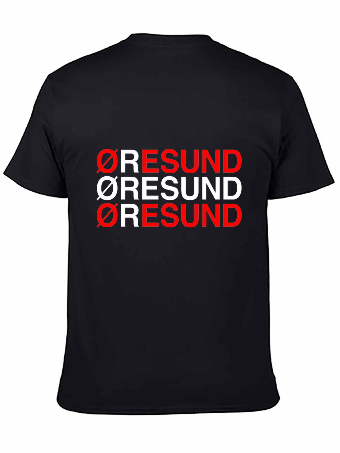Oresund Graphic Tee - Black Cotton Blend