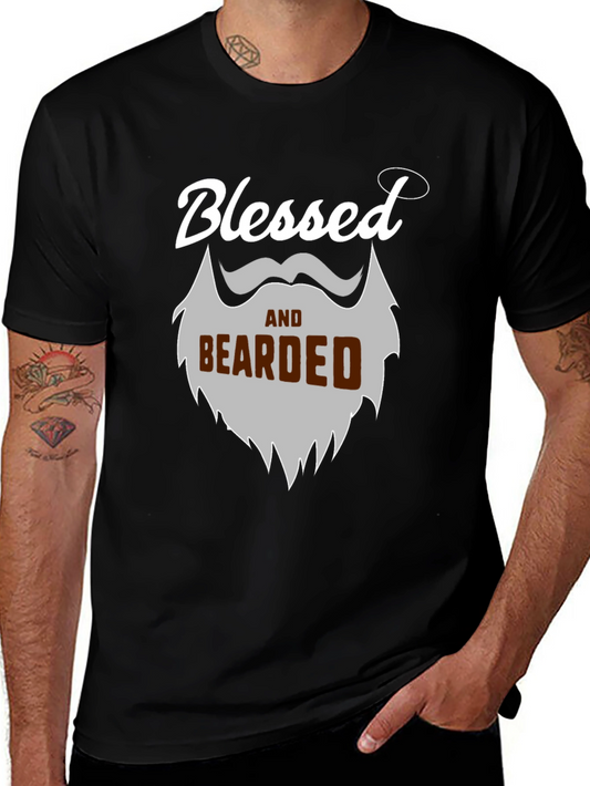 Blessed and Bearded Graphic T-Shirt