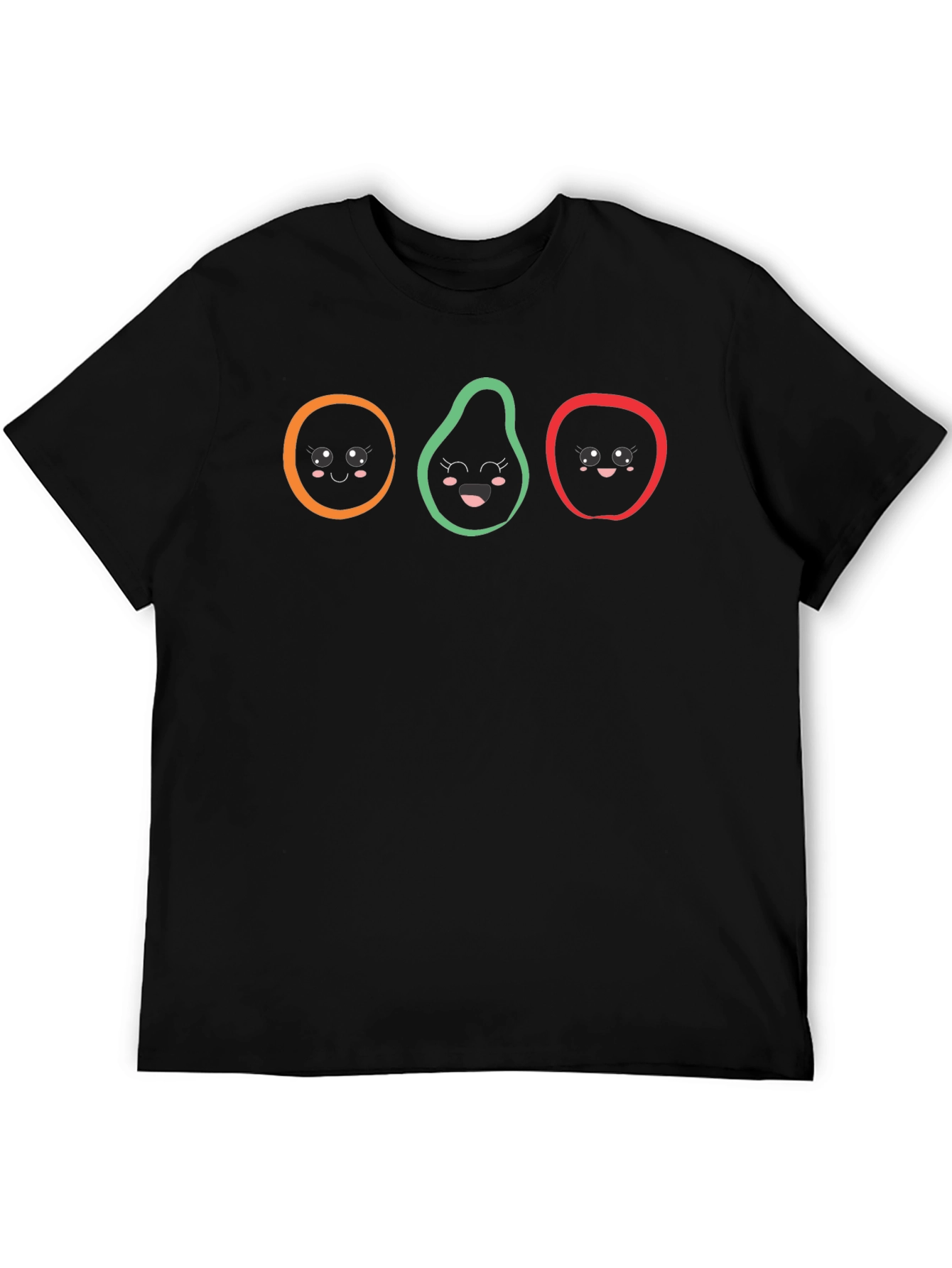 Kawaii Fruits T-Shirt - Fun Graphic Tee