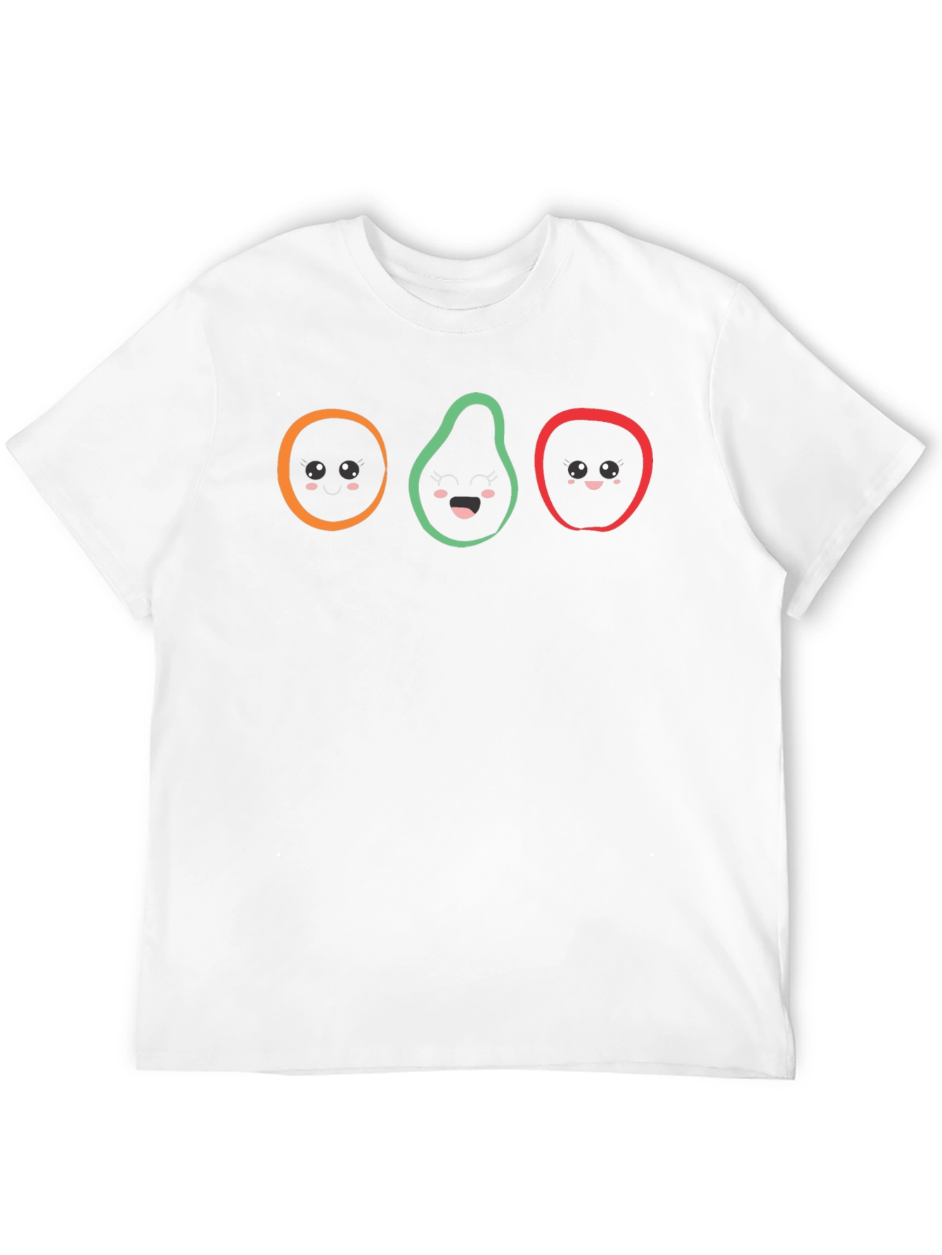 Kawaii Fruits T-Shirt - Fun Graphic Tee
