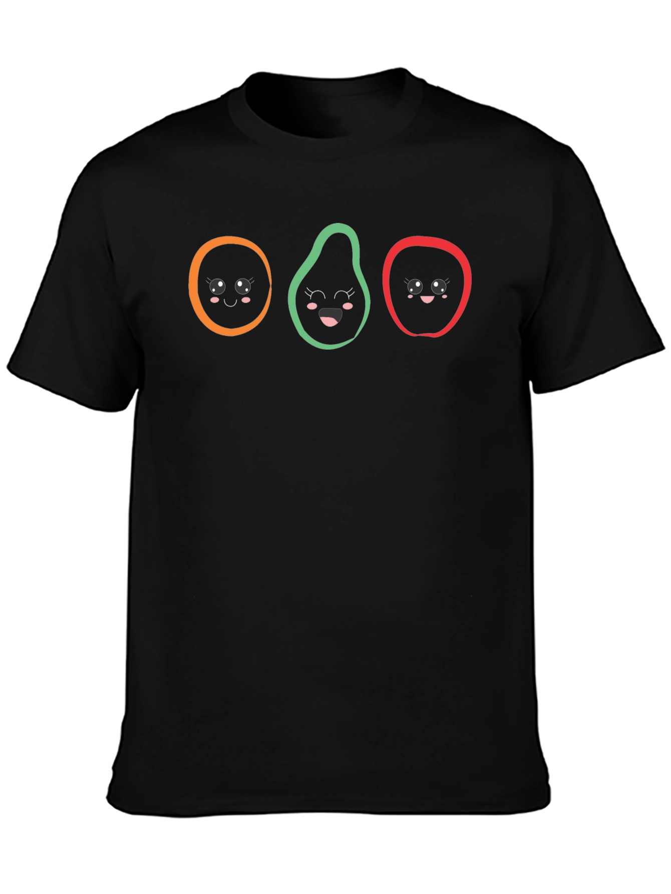 Kawaii Fruits T-Shirt - Fun Graphic Tee