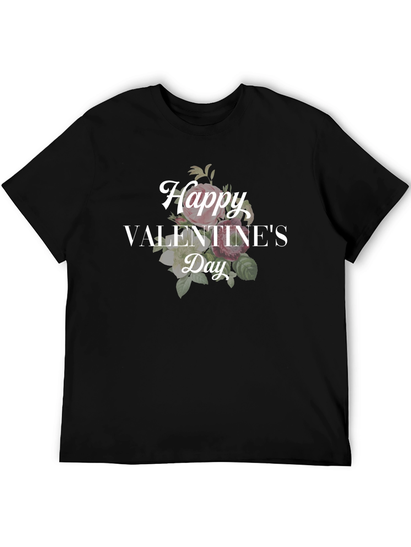 Happy Valentines Day Floral T-Shirt