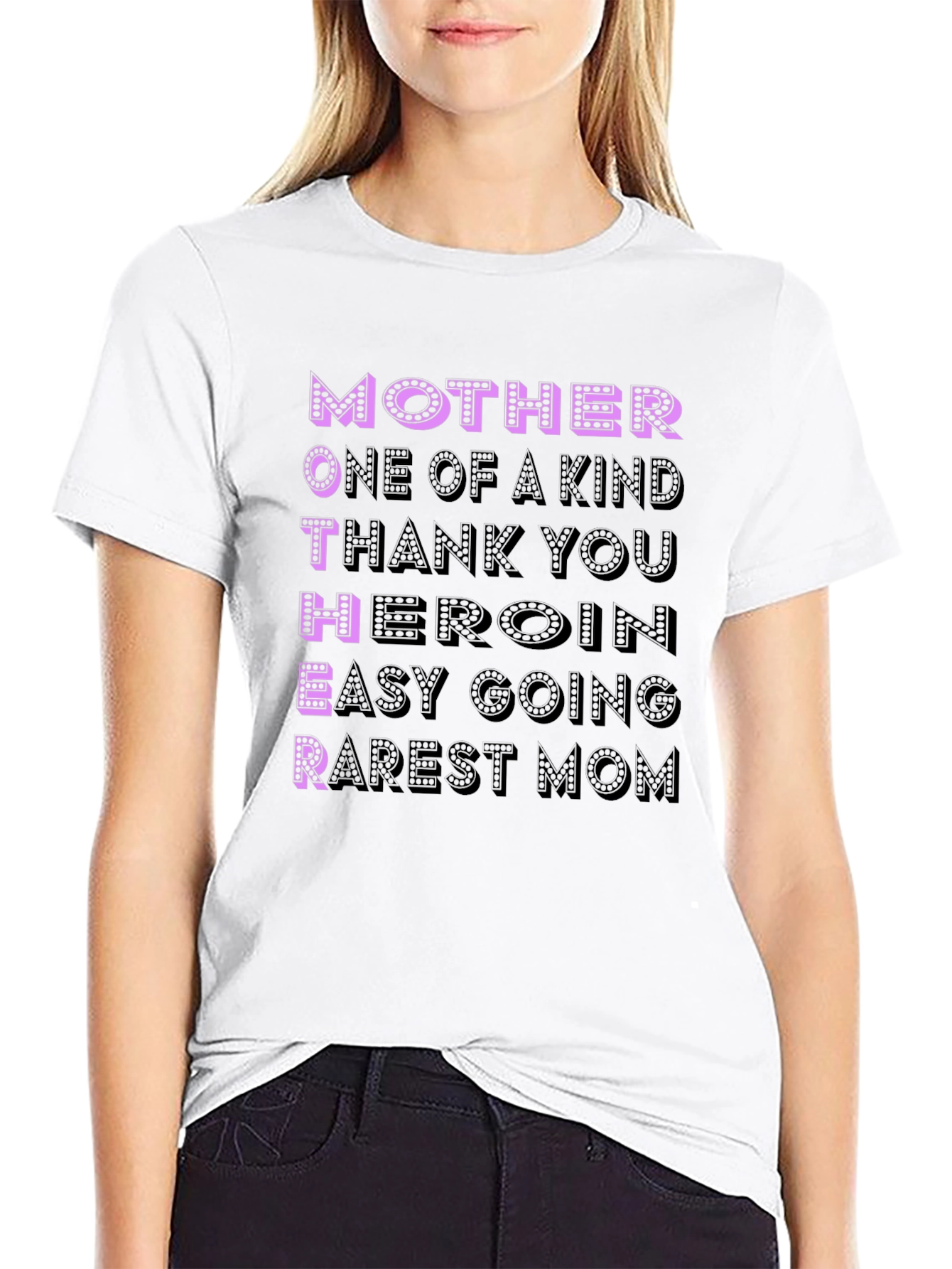 Mother Acronym Black T-Shirt