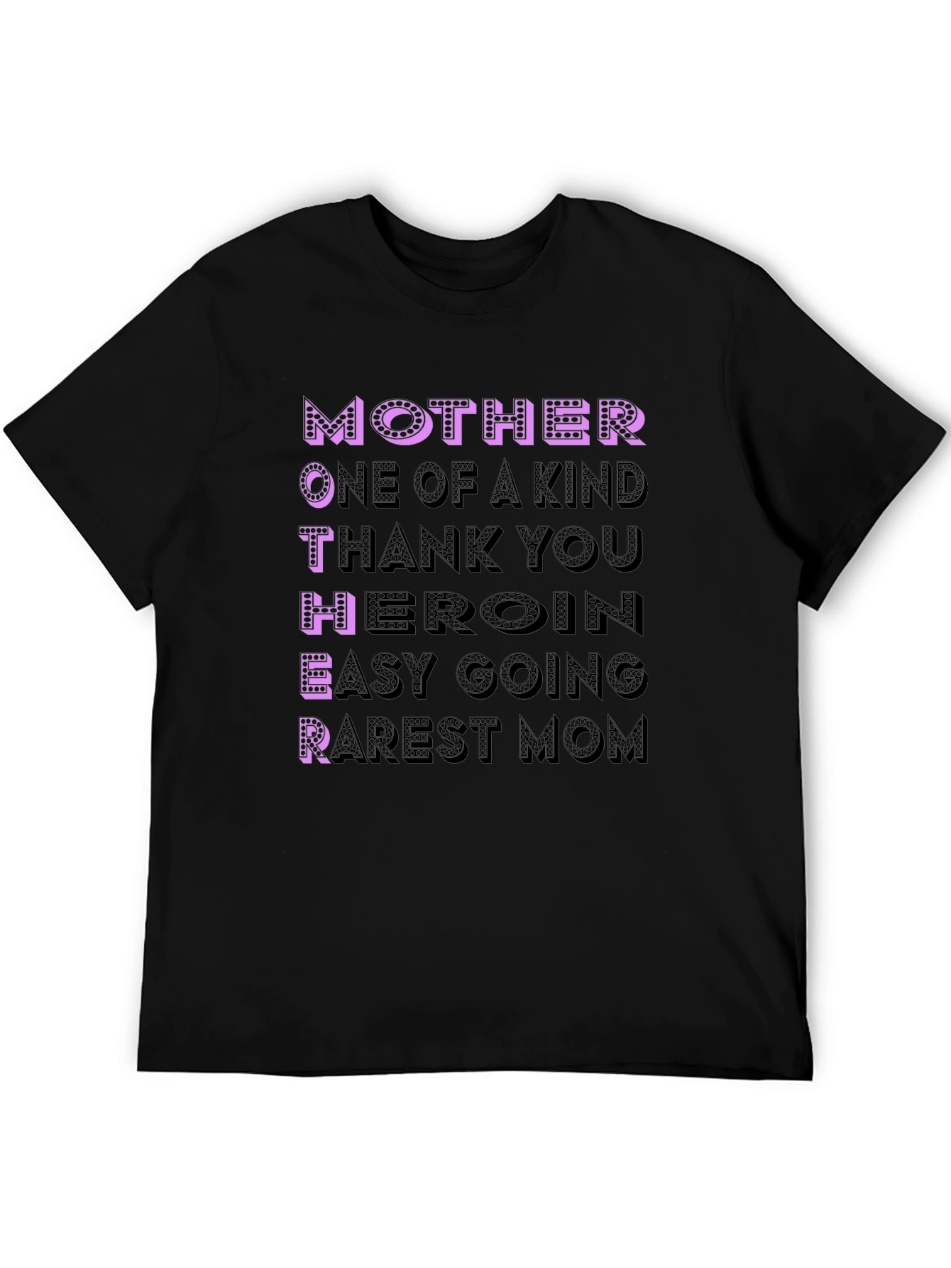 Mother Acronym Black T-Shirt