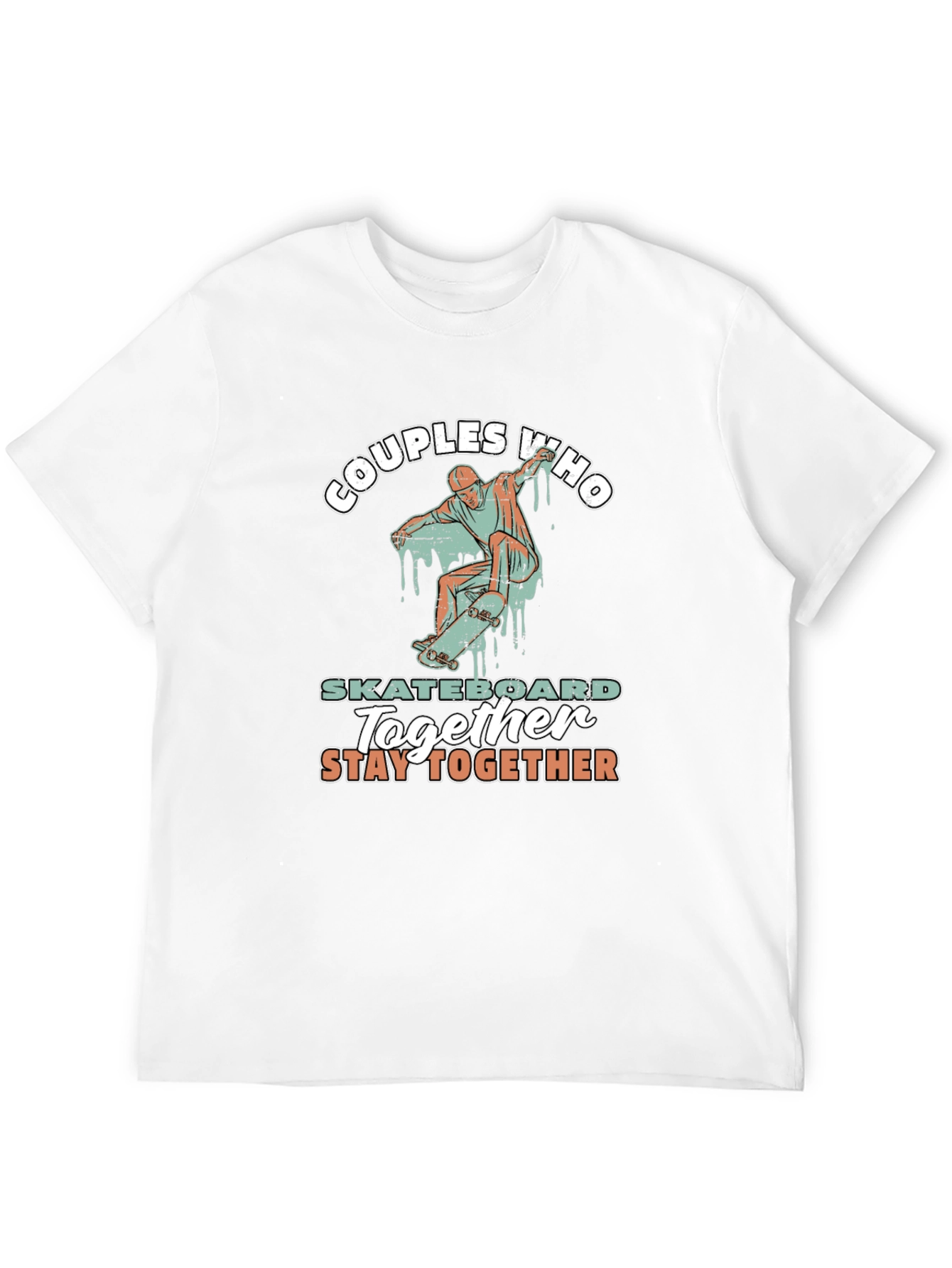 Couples Who Skateboard Together T-Shirt