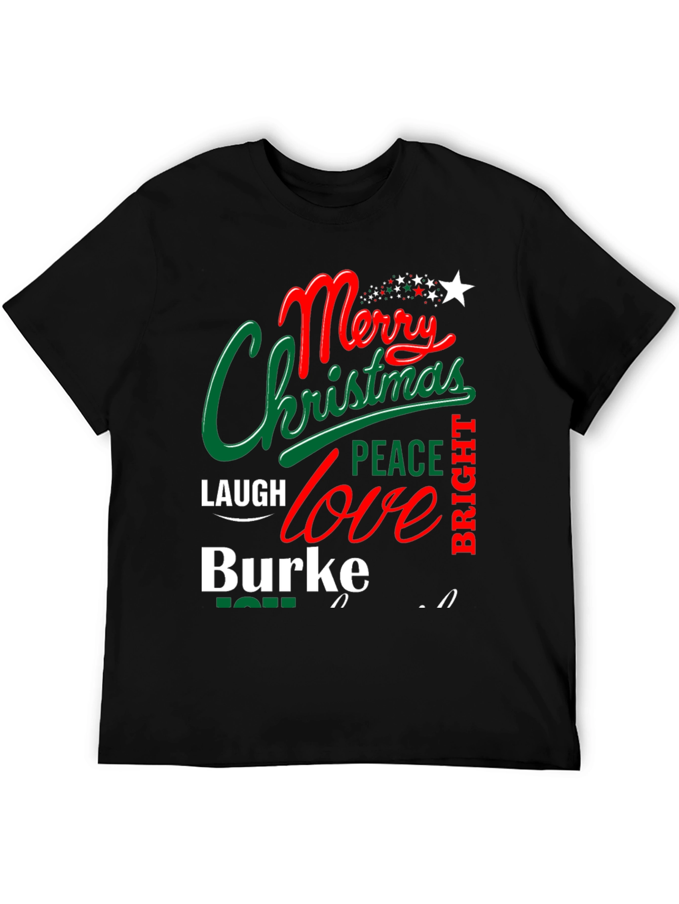 Merry Christmas Family Name T-Shirt