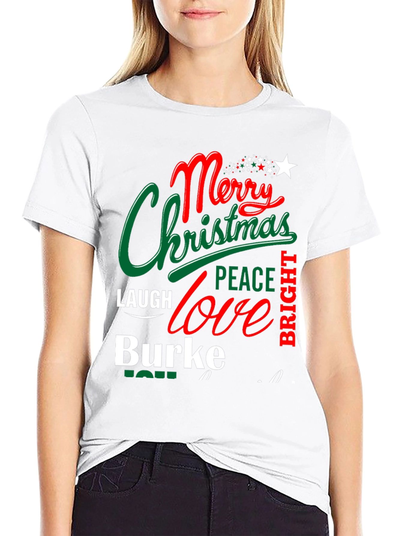 Merry Christmas Family Name T-Shirt