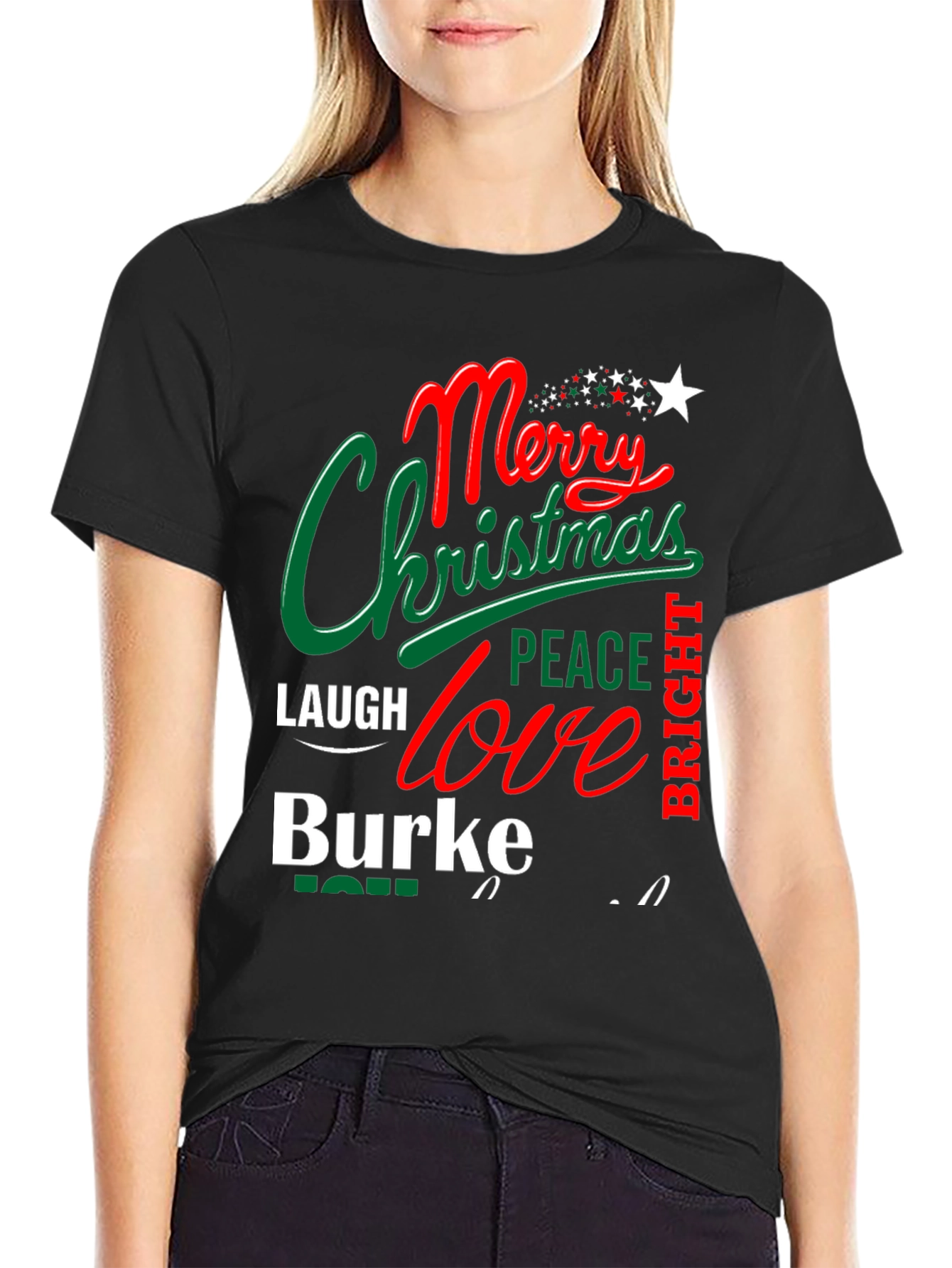 Merry Christmas Family Name T-Shirt