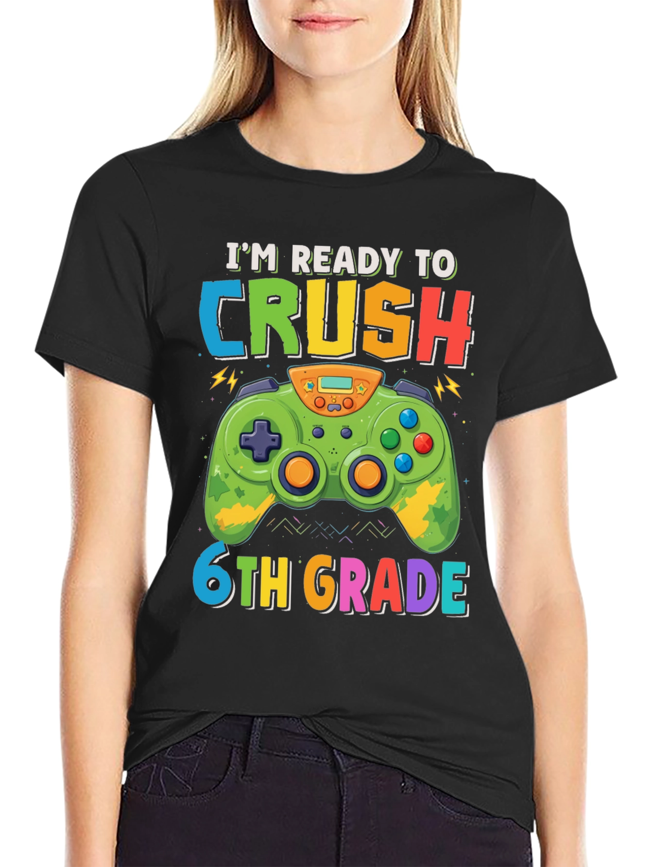 Im Ready to Crush 6th Grade Gaming T-Shirt