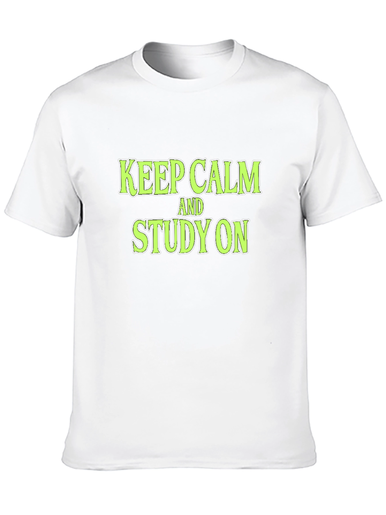 Keep Calm and Study On Black T-Shirt