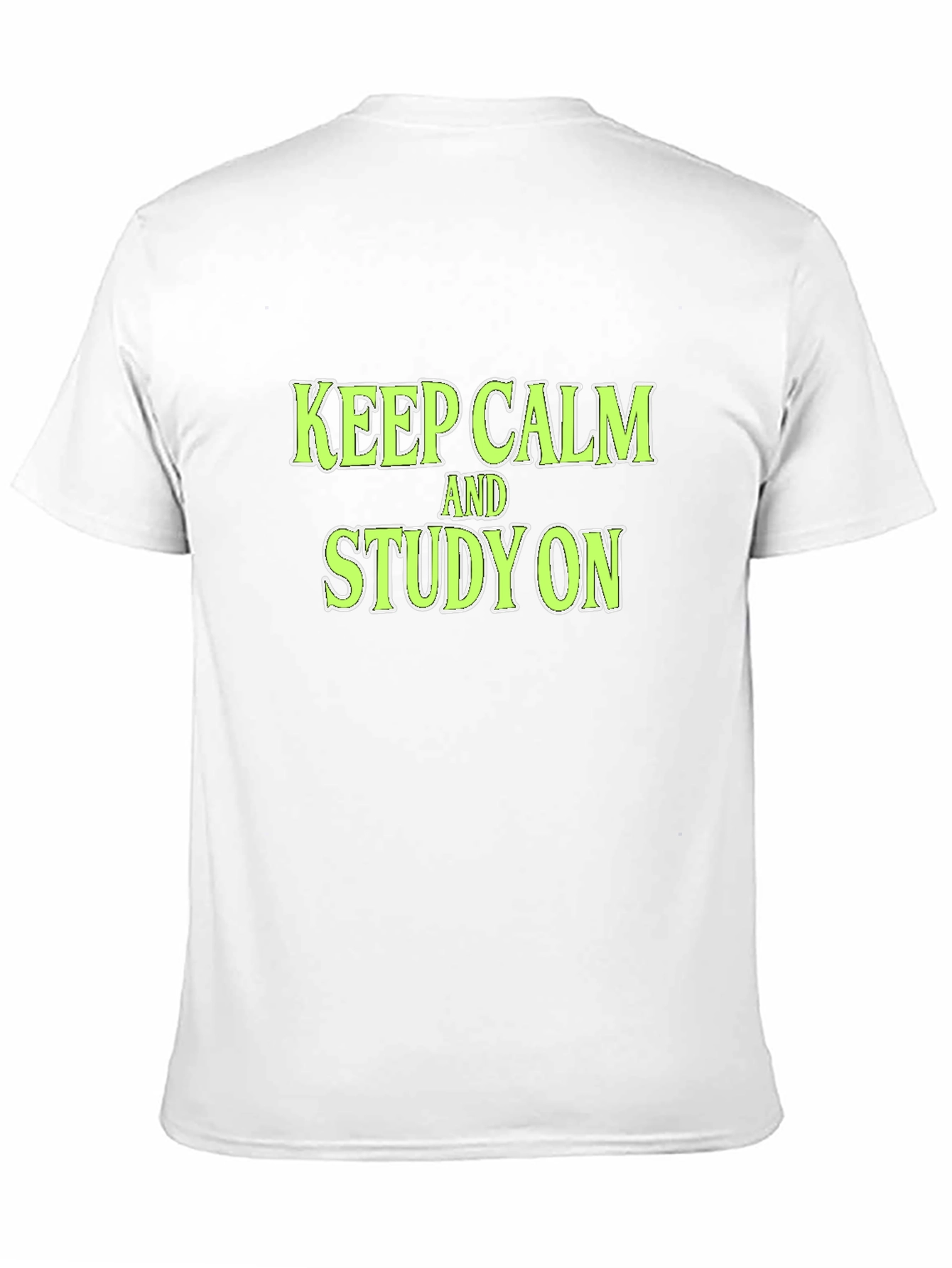 Keep Calm and Study On Black T-Shirt