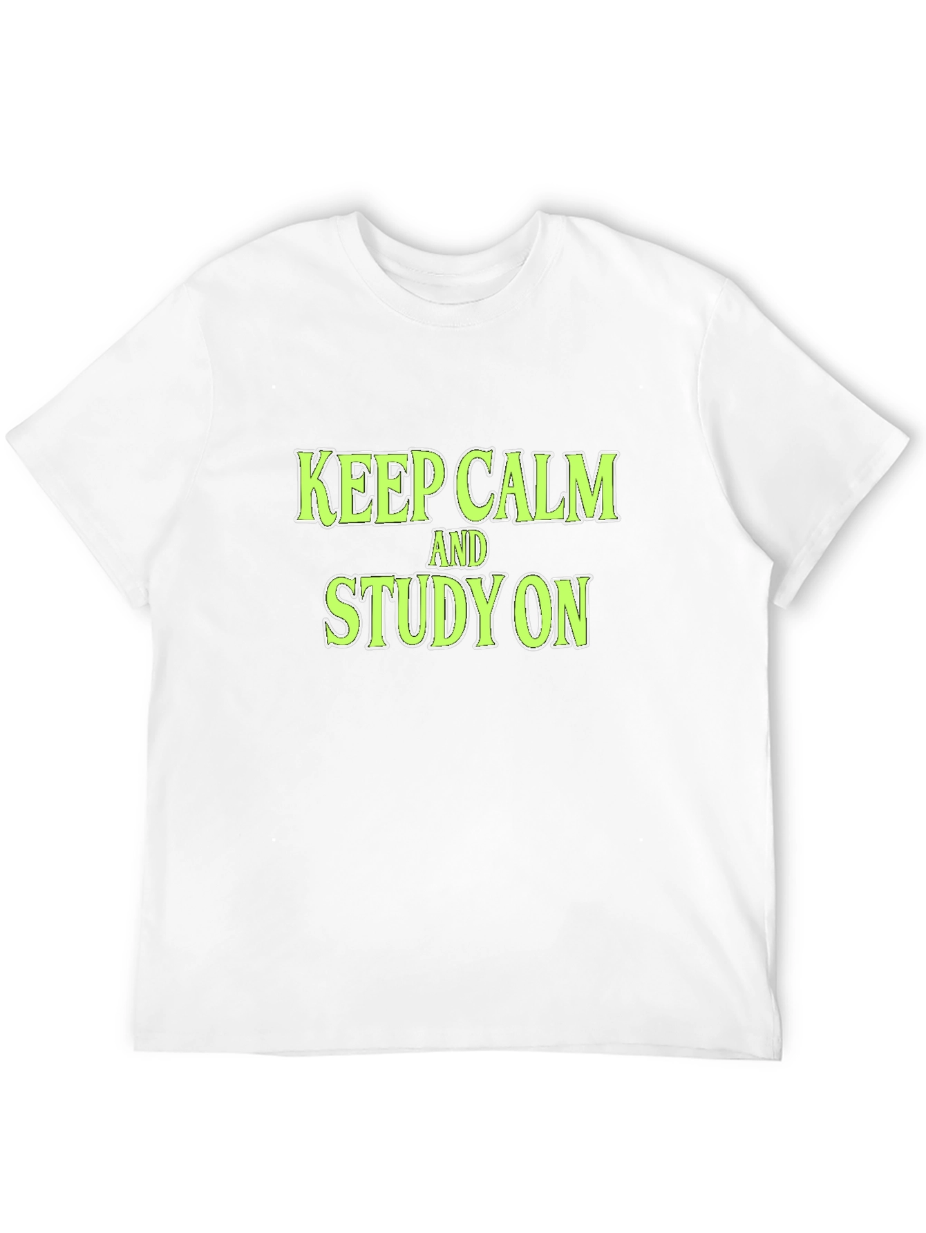 Keep Calm and Study On Black T-Shirt