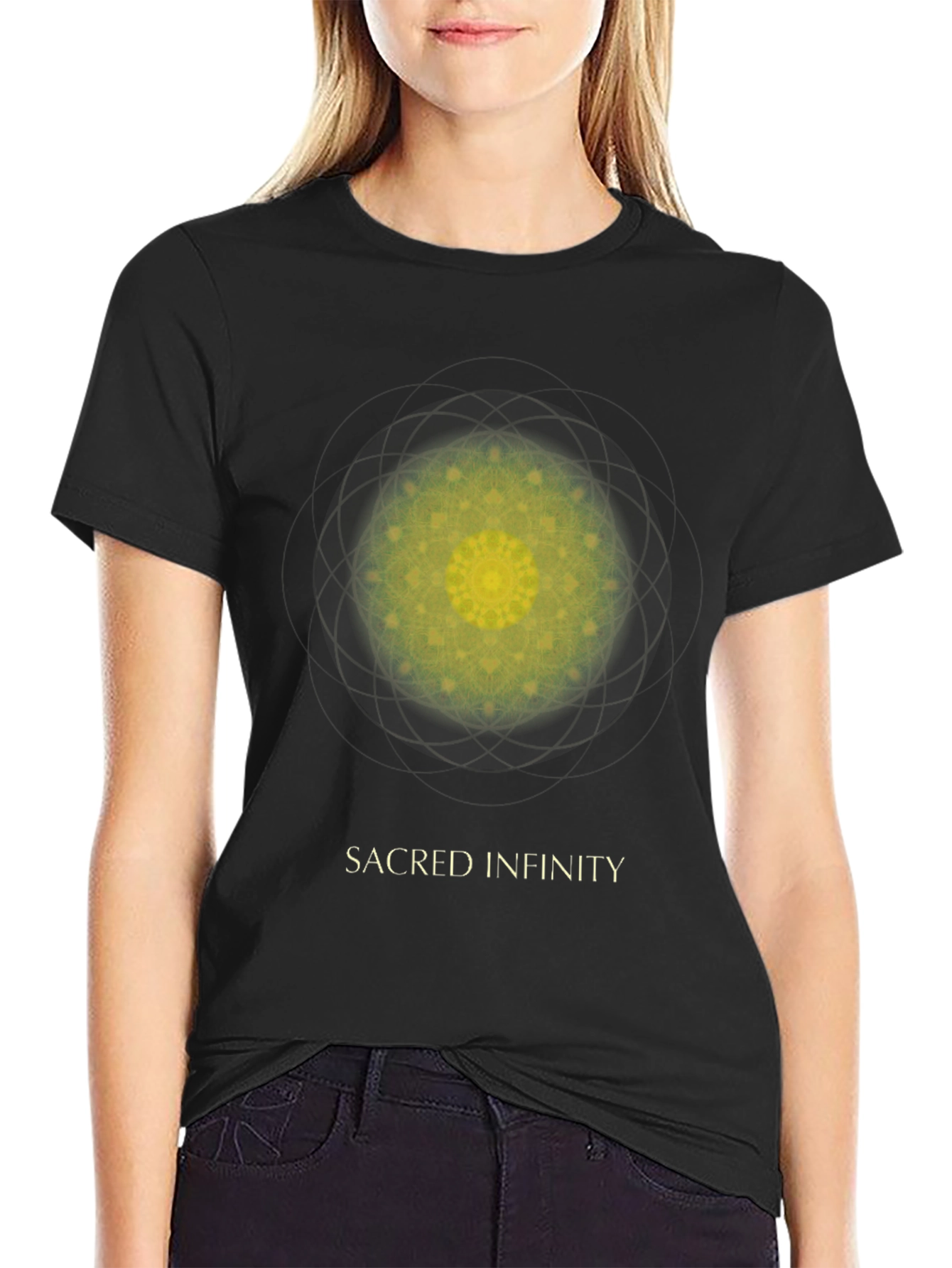 Sacred Infinity Graphic Black T-Shirt