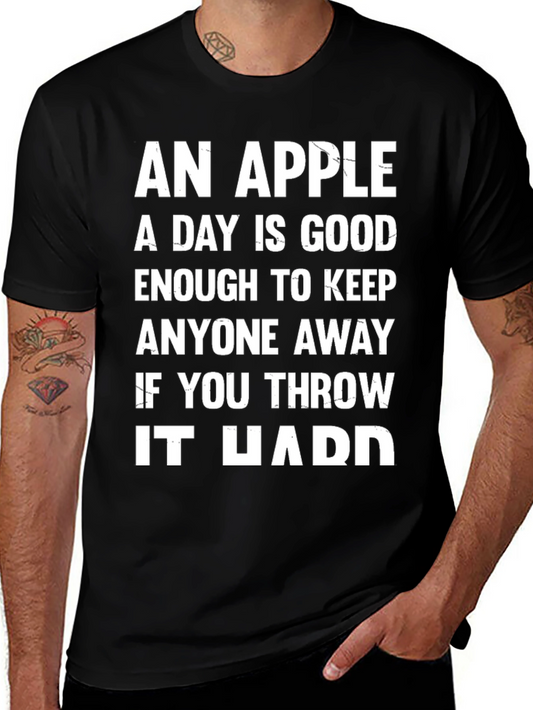 Funny Apple Throw T-Shirt
