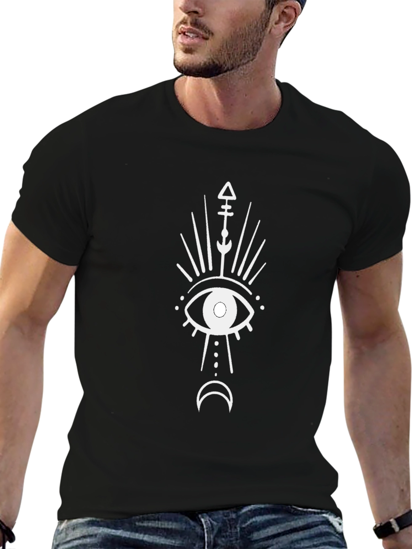 Mystic Eye Graphic Black T-Shirt