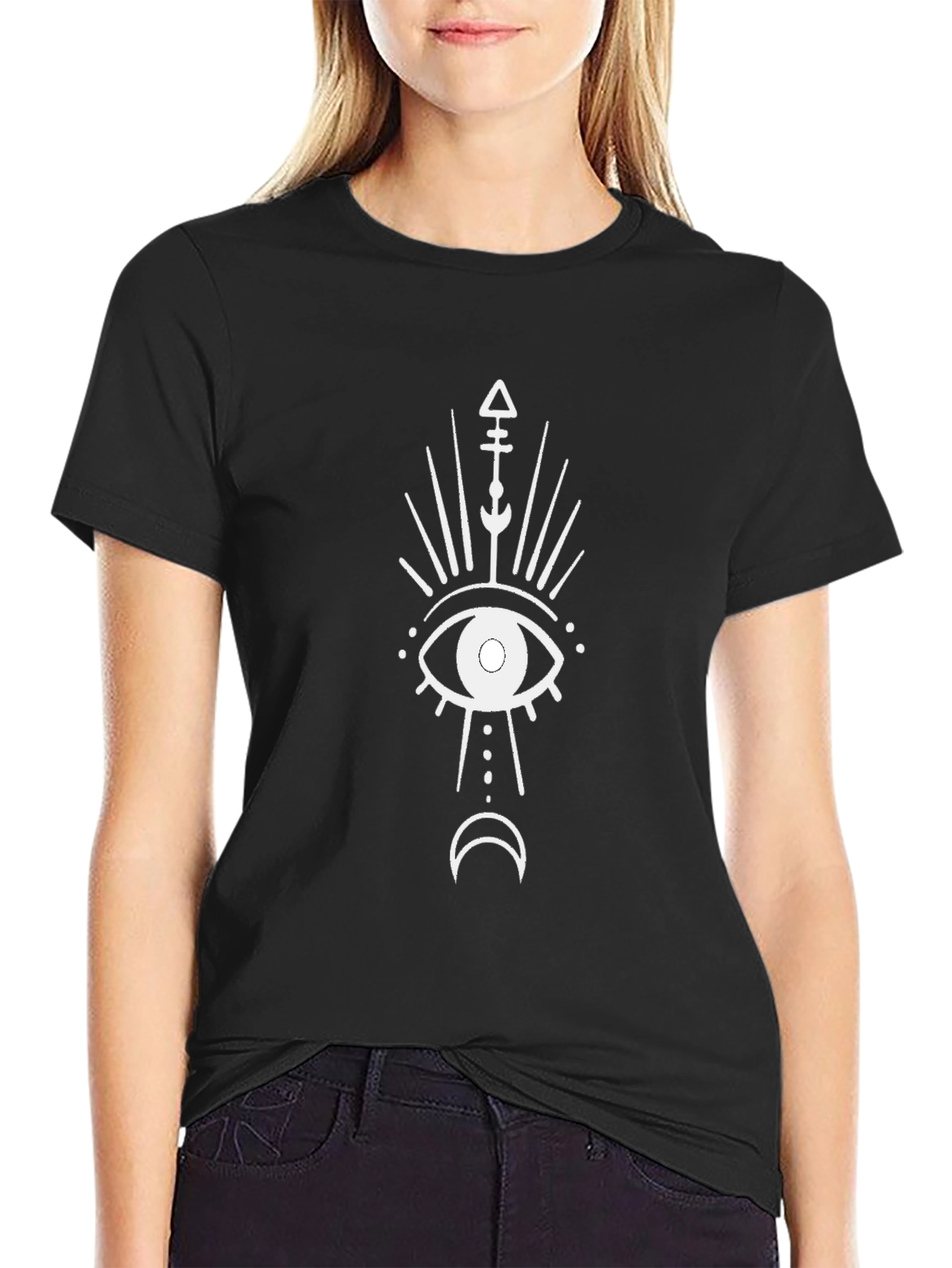 Mystic Eye Graphic Black T-Shirt