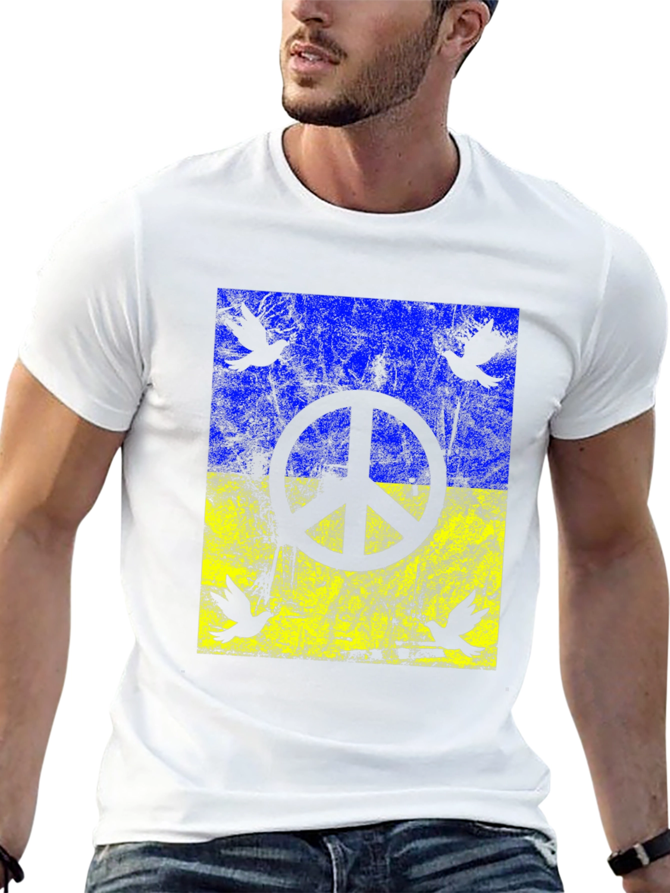 Ukraine Peace Dove T-Shirt - Support Ukraine