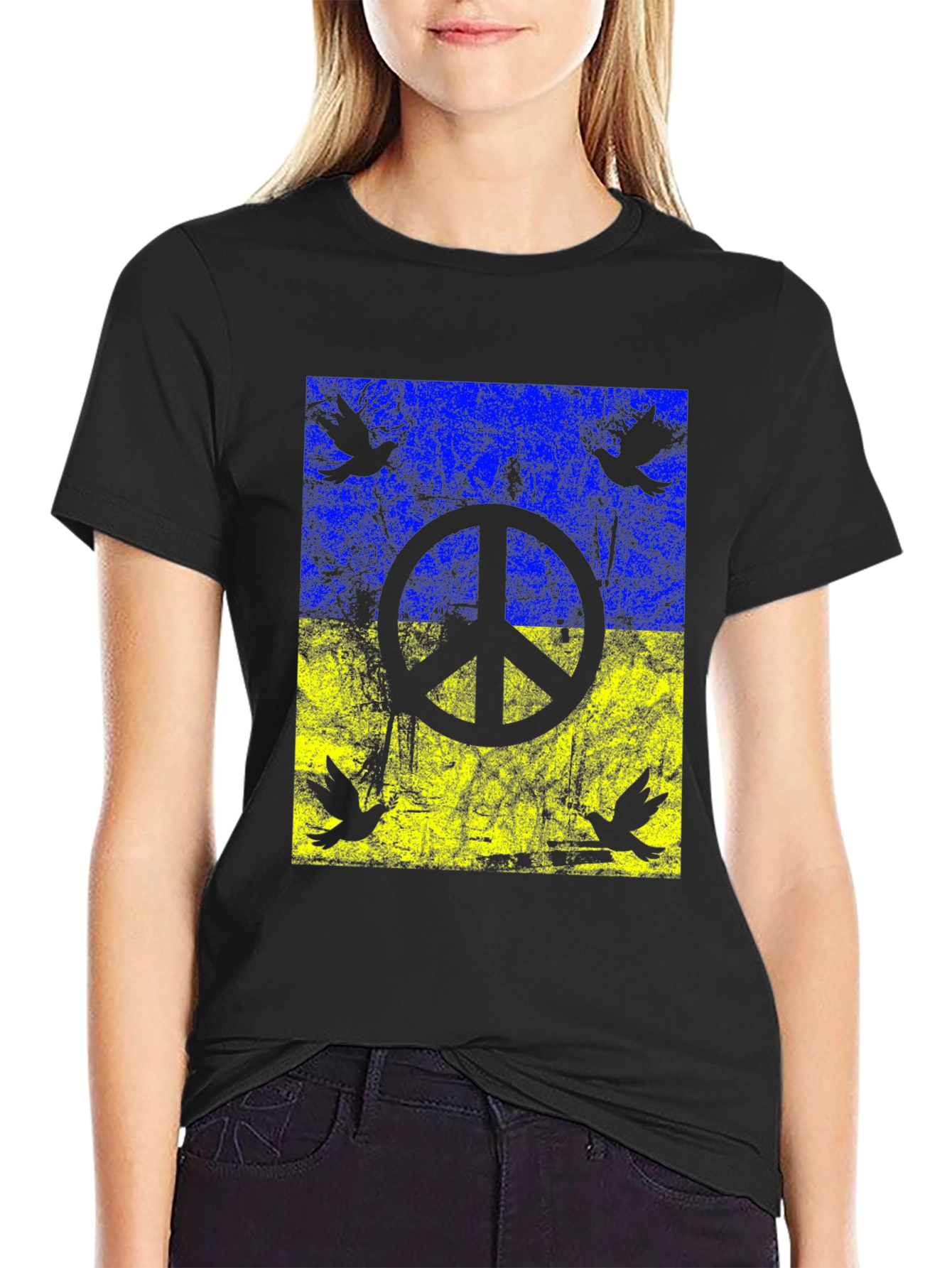 Ukraine Peace Dove T-Shirt - Support Ukraine