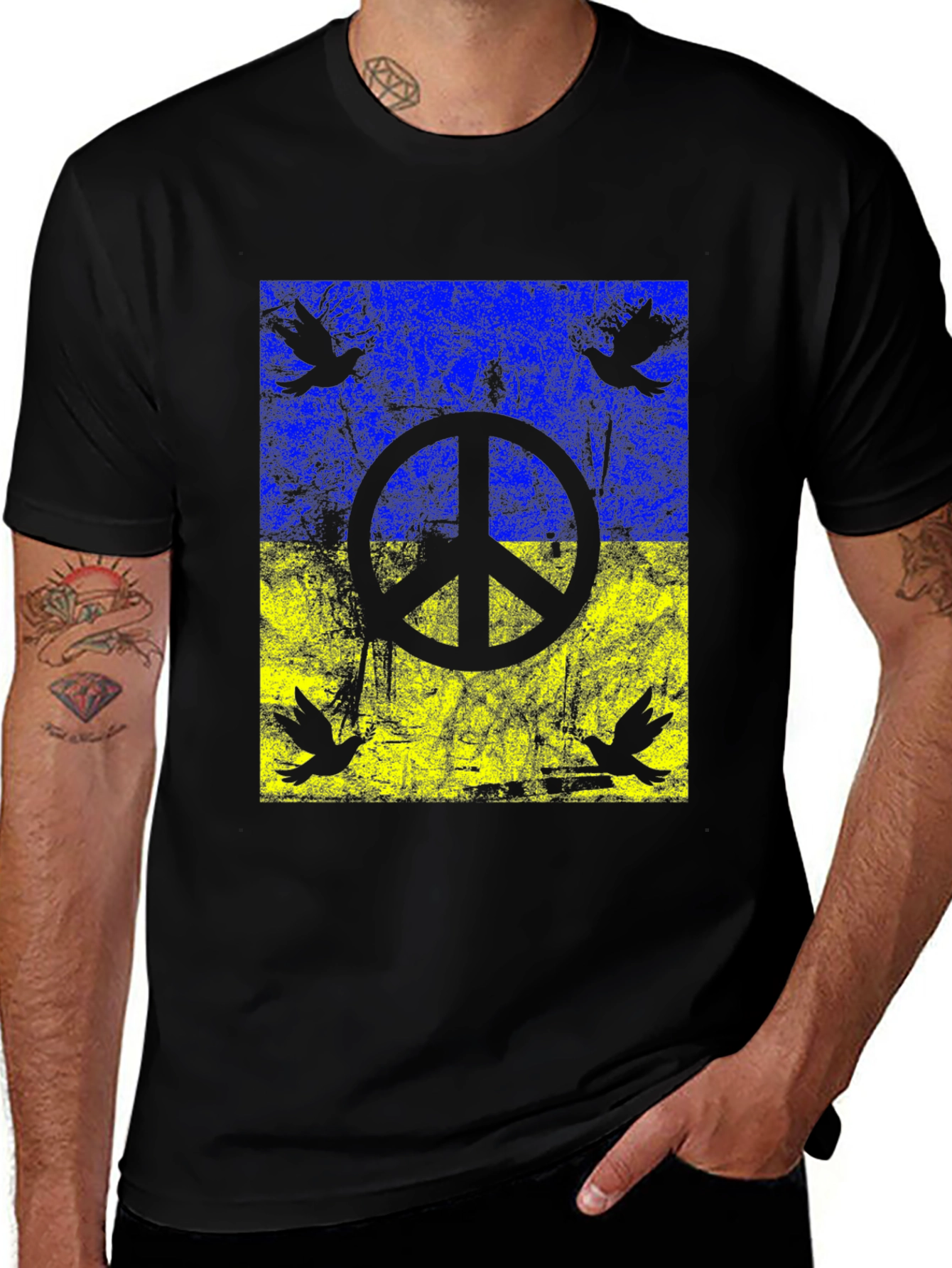 Ukraine Peace Dove T-Shirt - Support Ukraine