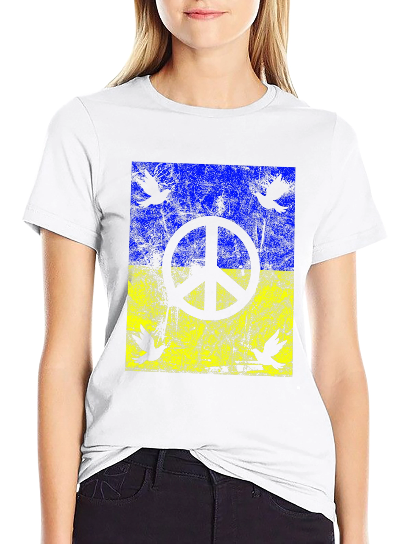 Ukraine Peace Dove T-Shirt - Support Ukraine