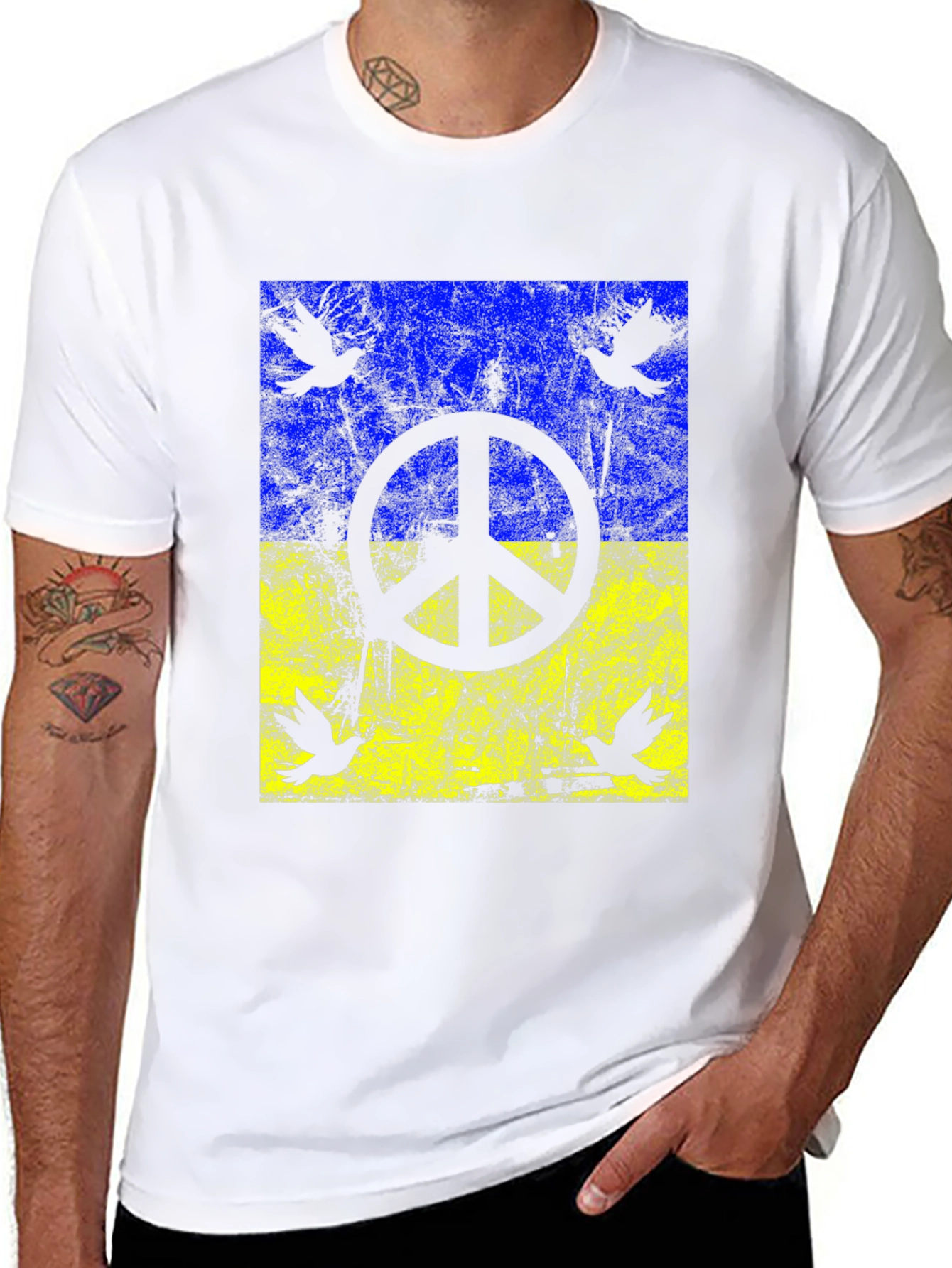 Ukraine Peace Dove T-Shirt - Support Ukraine