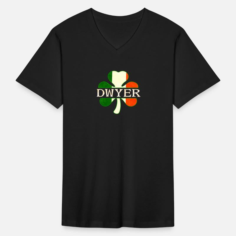 Dwyer Irish Surname Ireland Flag Shamrock