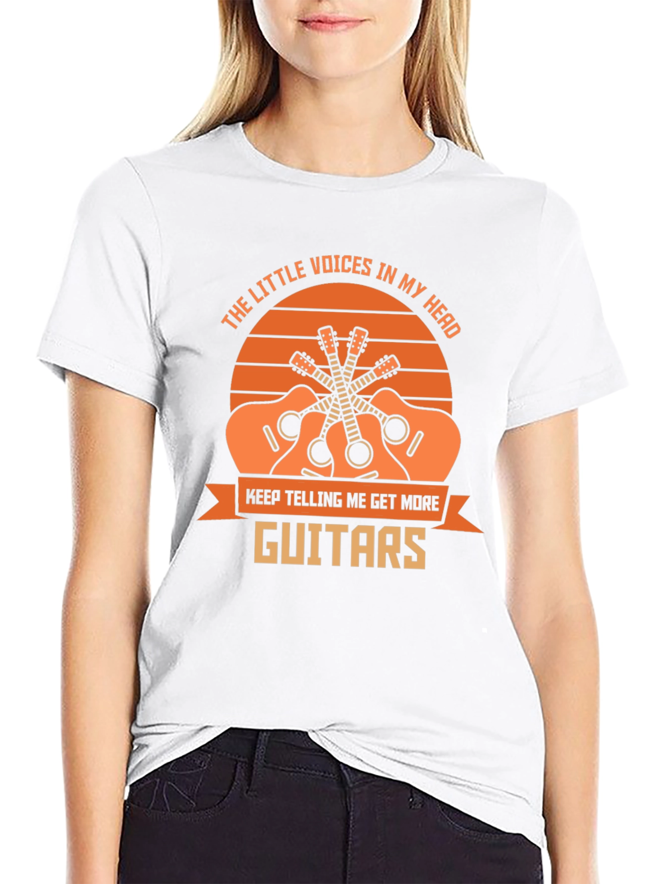 Guitar Lover T-Shirt: The Little Voices in My Head