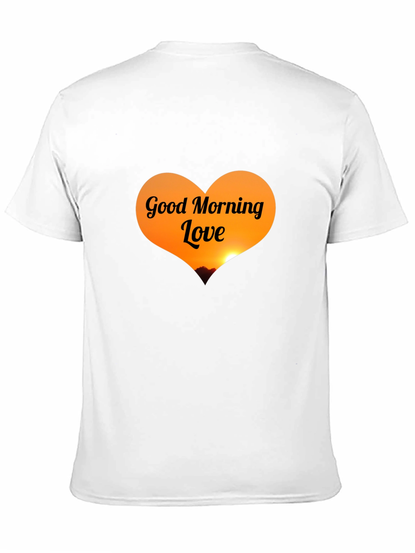 Good Morning Love Black T-Shirt