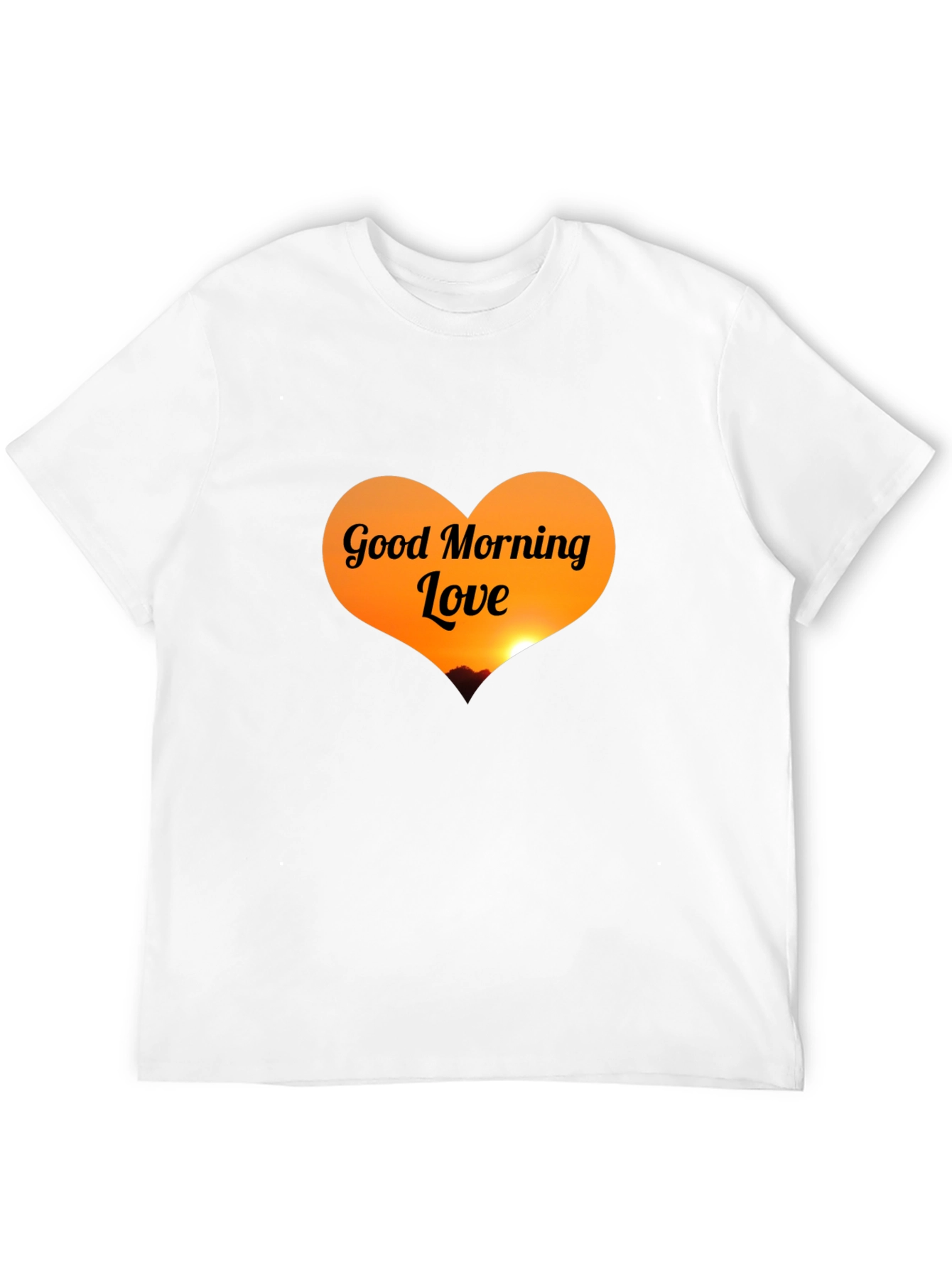 Good Morning Love Black T-Shirt