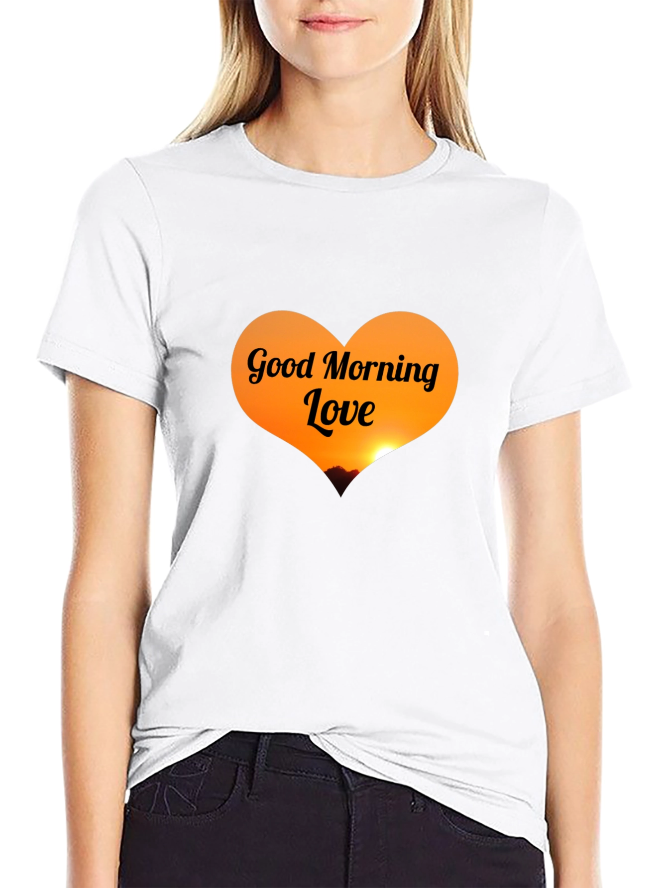 Good Morning Love Black T-Shirt
